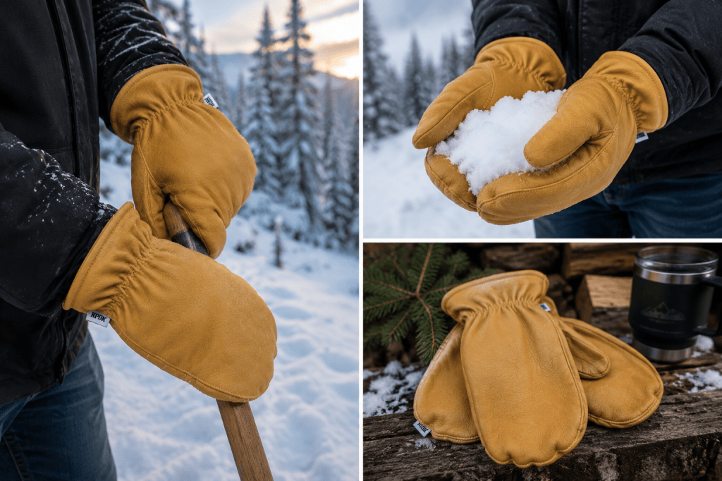 leather chopper mittens
